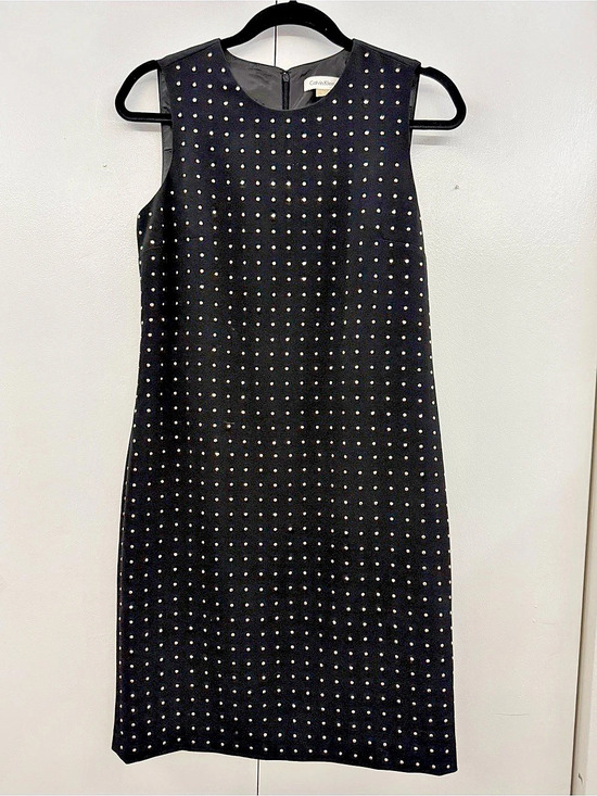 Calvin Klein Dresses & Skirts - Calvin Klein Black Studded Sleeveless Sheath Dress M